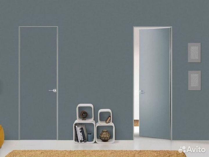 Скрытые двери под отделку