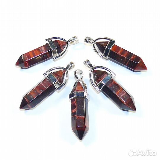 Подвески-пули из натурального камня