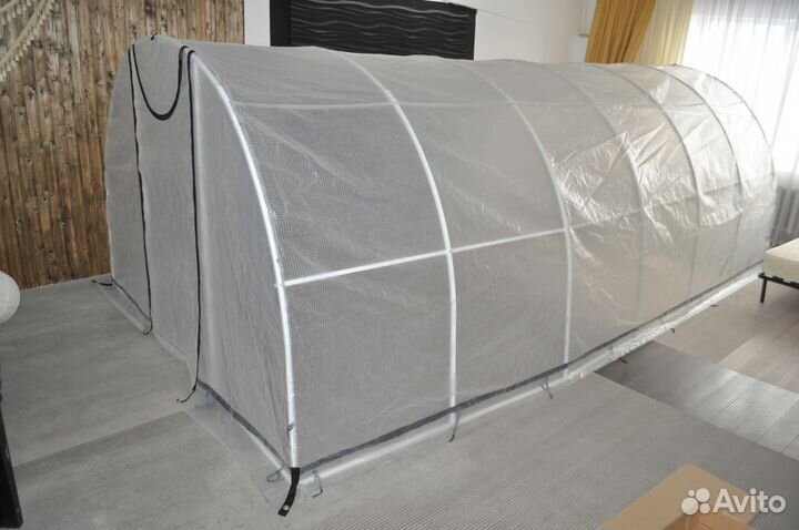 Теплица Ларгуша 3x6x2 м две двери и форточки