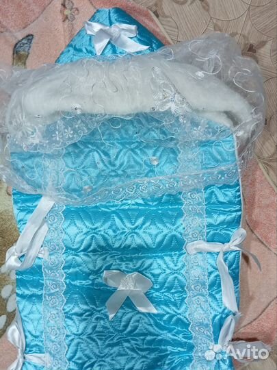 Конверт на выписку из овчины уголок,вещи