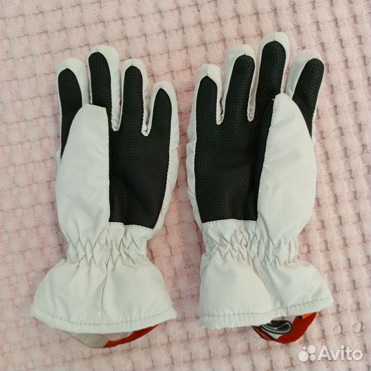 Перчатки болоневые для девочки 5-6 лет