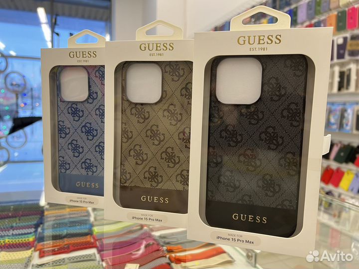 Чехлы Guess iPhone 15 Pro Max