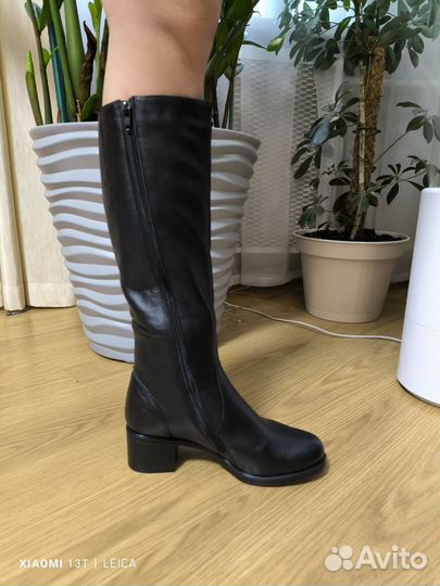 Сапоги натуральная кожа 37
