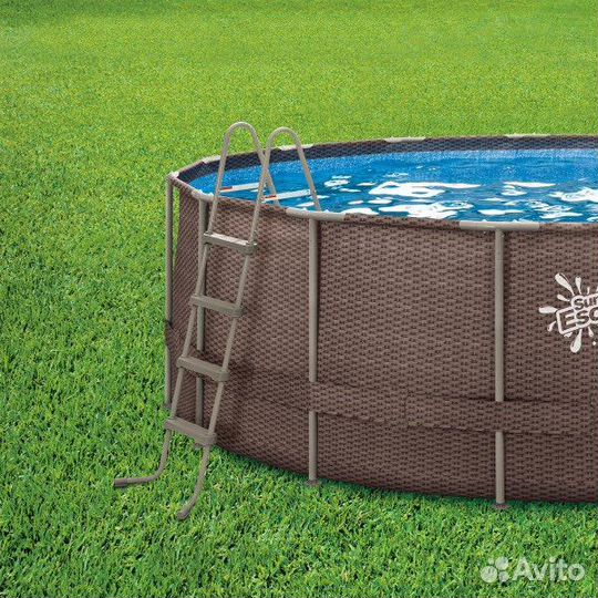 Каркасный бассейн bestwayротанг, 366х100 см, 9150л