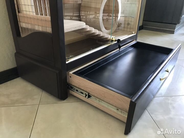 Витрина для шиншилл, Дегу «Черная Жемчужина» венге