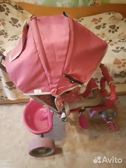 Велосипед коляска с ручкой