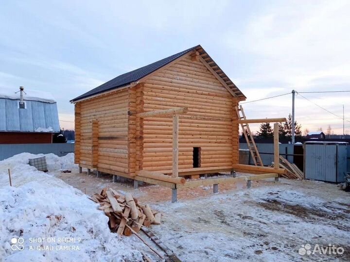 Срубы для бани и дома ручной