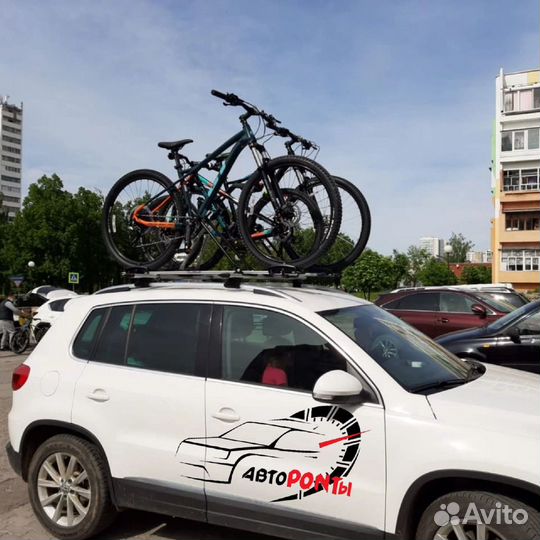 Велобагажник на рейлинги алюминиевый