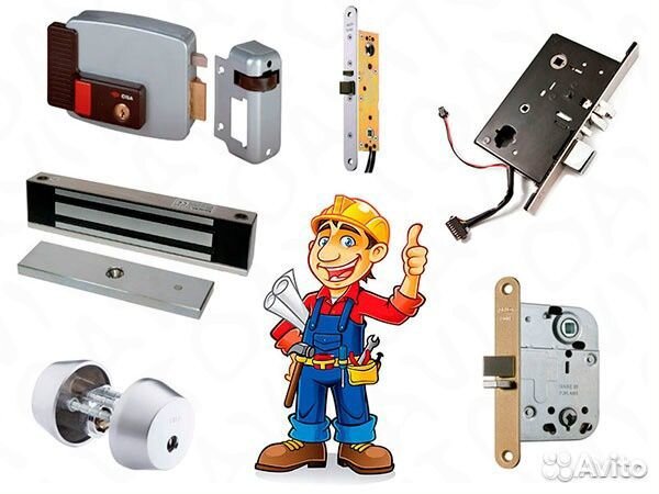 Установка замков,и электрозамки Вскрытие замков.24