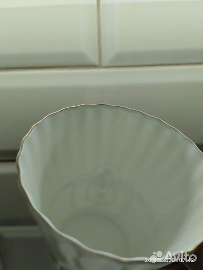 Кофейная пара лфз костяной фарфор СССР