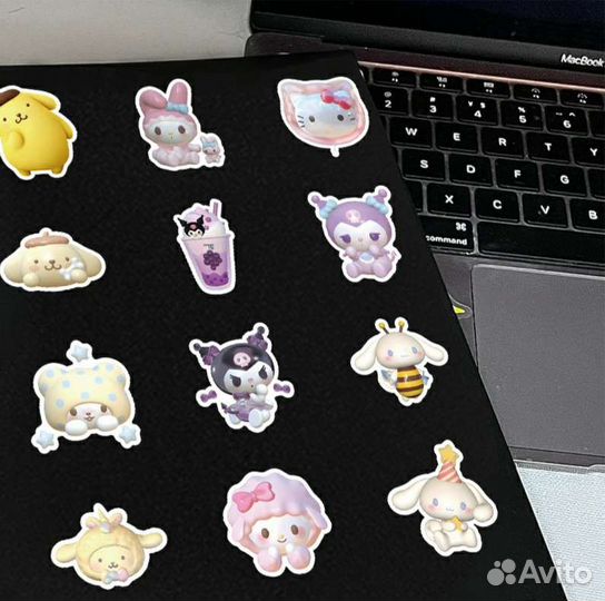Наклейки стикеры куроми, хелло китти, kitty,аниме
