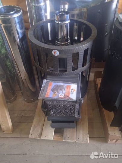 Чугунная печь для бани