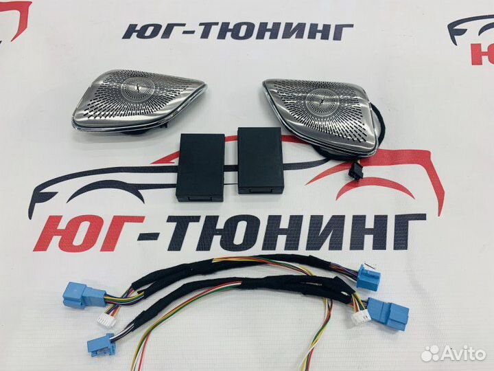 Динамики Burmester с подсветкой на GLE V167