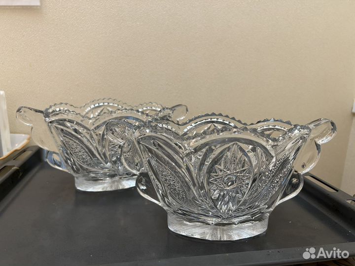 Вазы хрустальные