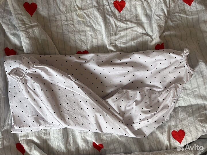 Детская блузка в горошек