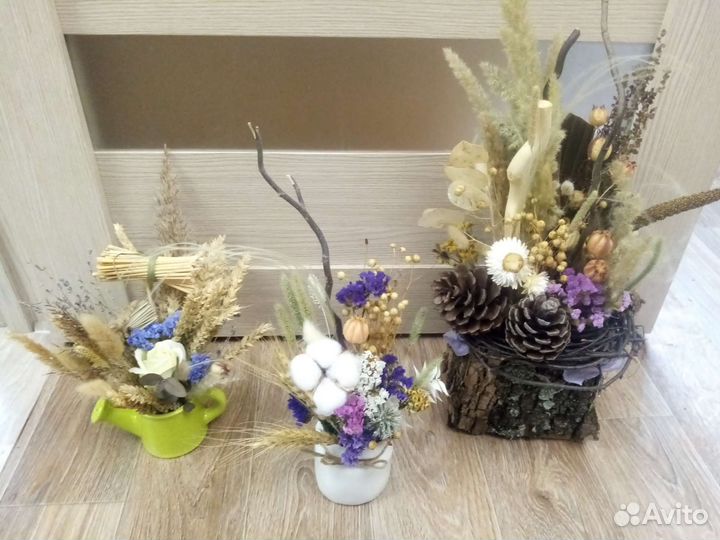 Сухоцветы поделки букет венки