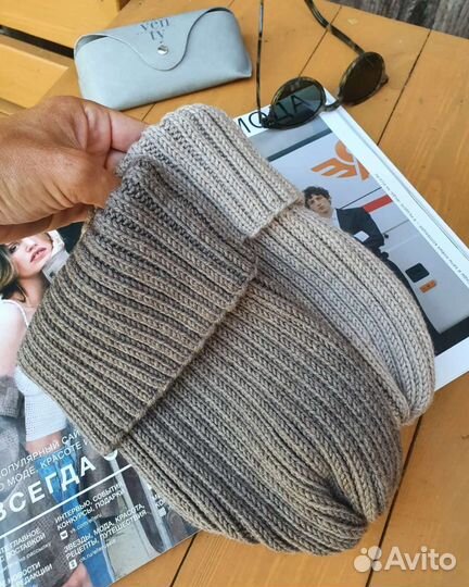 Шапка бини женская меринос