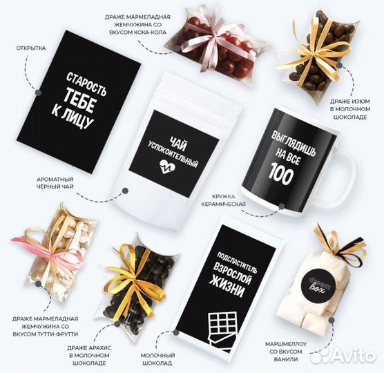 Подарочный набор на день рождения 2 варианта