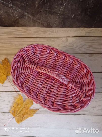 Шкатулка плетёная, ручная работа