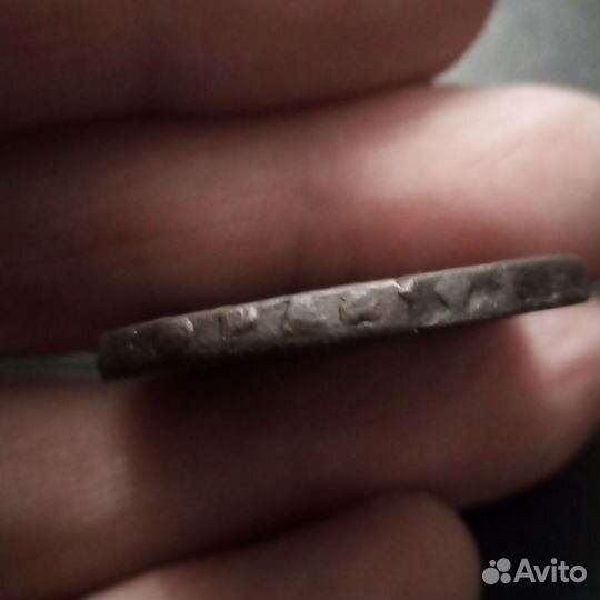 2 копейки 1758 г. Надпись сверху. Елизавета