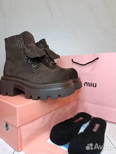 Женские Ботинки Miu Miu