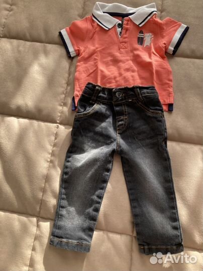 Футболка, джинсы, костюм