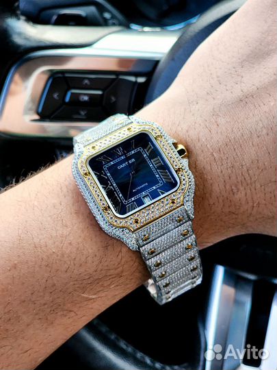 Часы Cartier Santos diamond