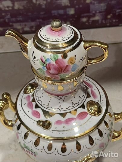 Самовар Гжель