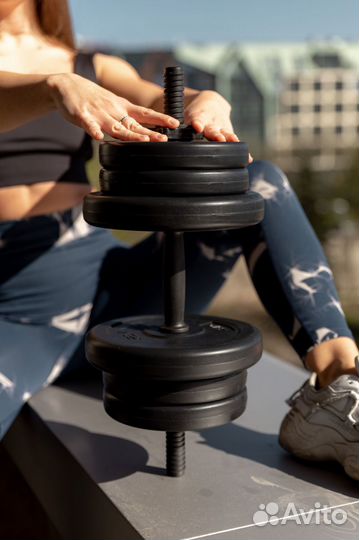 Пара гантелей польских новых D6