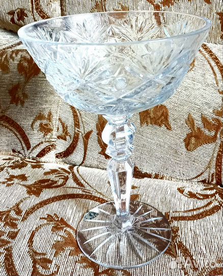 Ваза для фруктов хрустальная