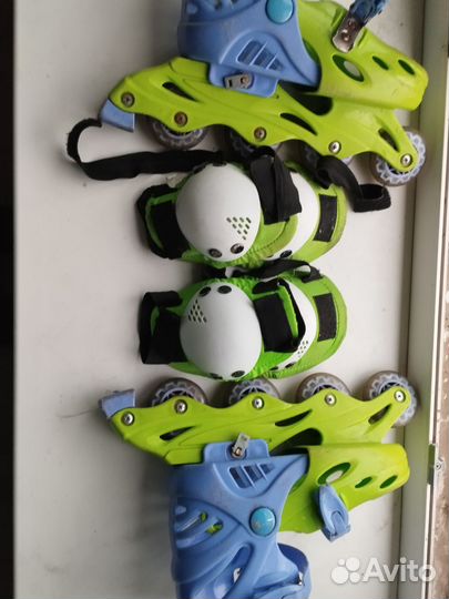 Роликовые коньки детские раздвижные