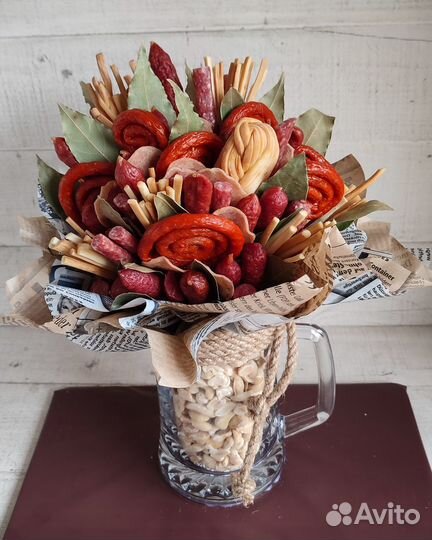 Мужской букет в кружке