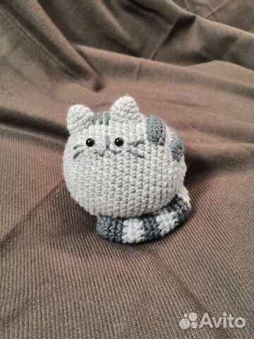 Pusheen cat вязаный