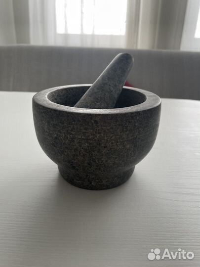 Ступка с пестиком мраморная/гранит