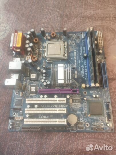 Материнская плата socket 775 + intel e5700 + 2gb