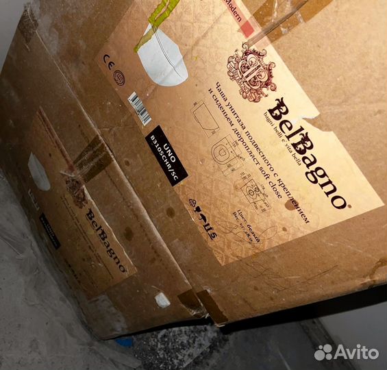 Унитаз подвесной BelBagno UNO BB3105CHR/SC