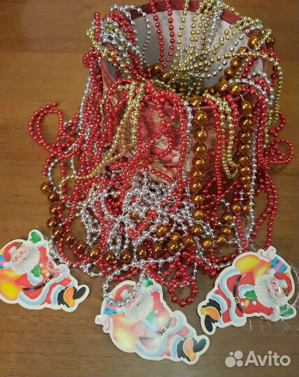 Бусы на ёлку. Новогодние украшения