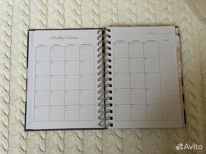 Ежедневник планер с разделителями на год