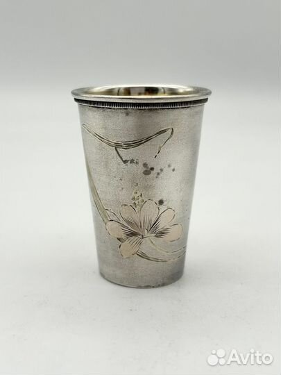 Стопка, серебро 84 проба, 27,7 гр., 35 мл