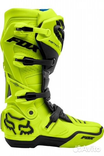 Мотоботы Fox Instinct Boot (Flow Yellow)