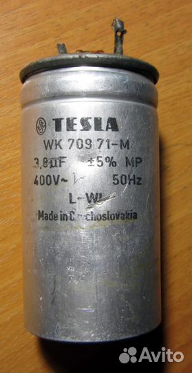 Конденсаторы Tesla Тесла. 3.8 мкФ 400 и 420 В