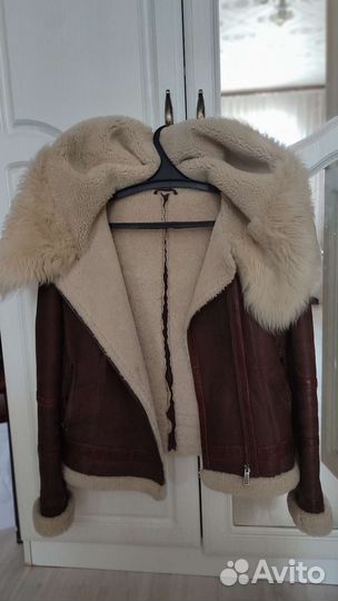 Дубленка натуральная женская короткая 46 48