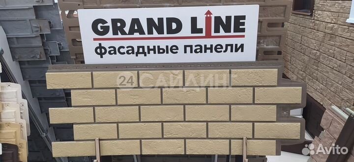 Фасадные панели Grand Line Состаренный Кирпич desi