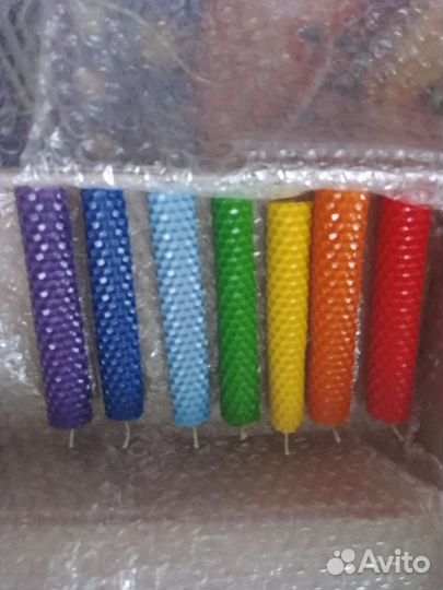 Свечи, чакровый набор