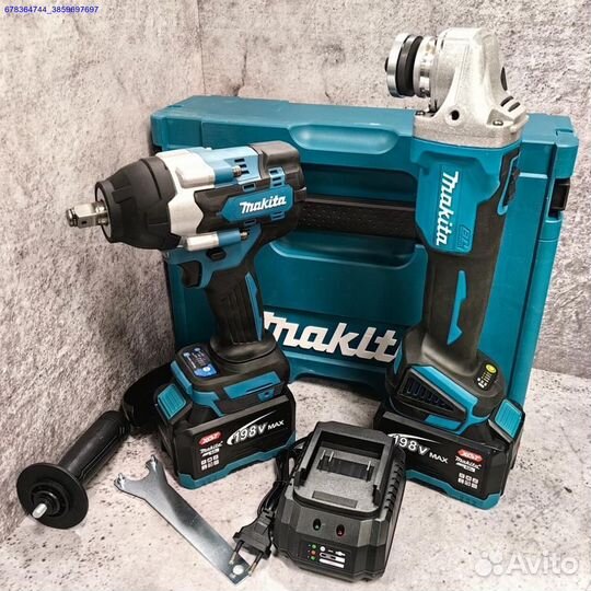 Болгарка + Гайковерт DTW 700 Нм makita набор 2в1