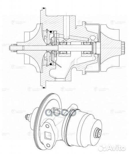 Турбокомпрессор (картридж) KAMAZ 740.63 euro-3