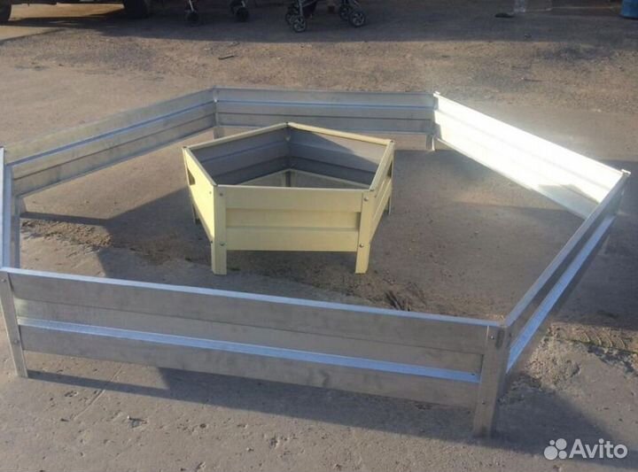 Грядка оцинкованная 1м х 1м х 32см