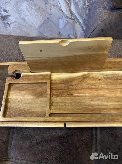 Полка столик для ванной 60-90 см