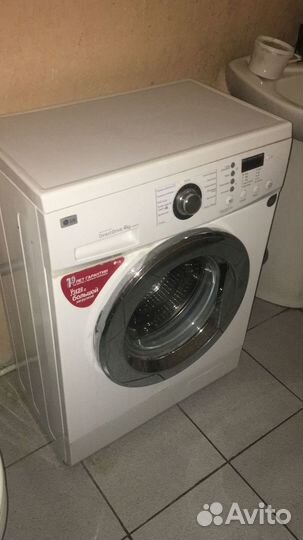 Стиральная машина бу LG F-1029SDR узкая 4 кг