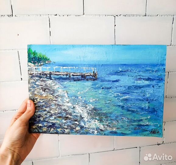 Картина пирс причал Морской пейзаж Картина пляж